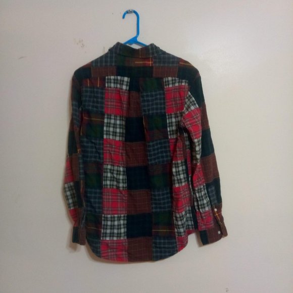 VintageRalph Lauren Patchwork Shirt RARE small - Picture 4 of 4